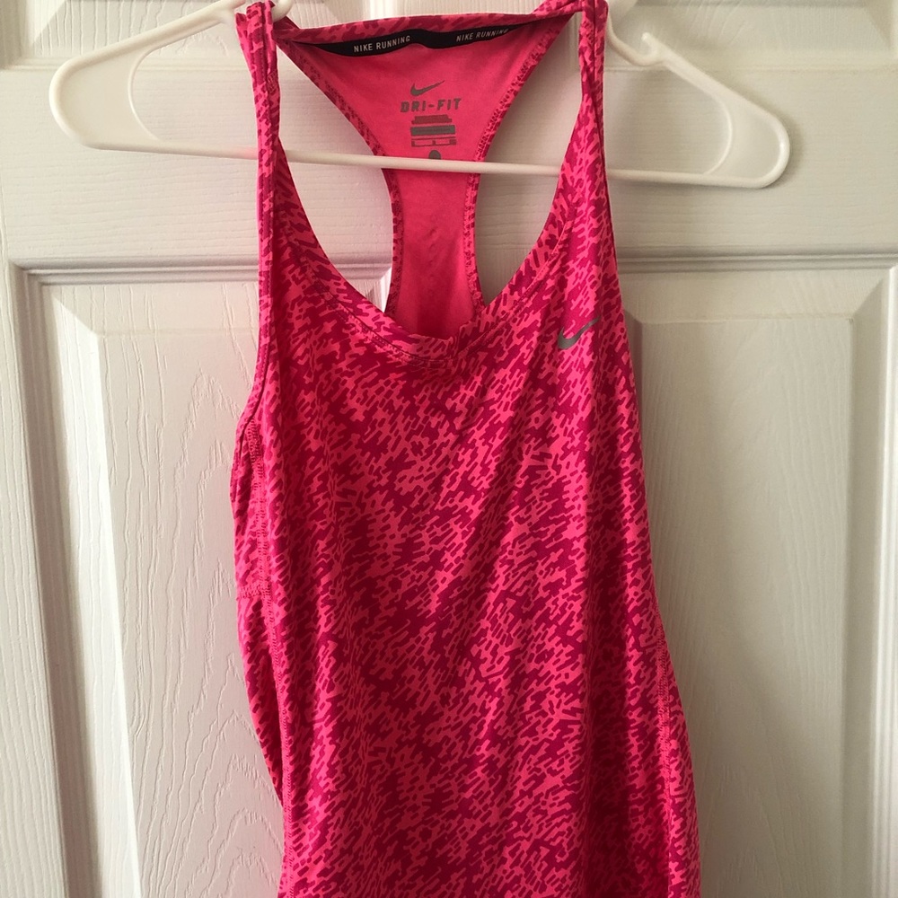 Nike pink racerback workout top